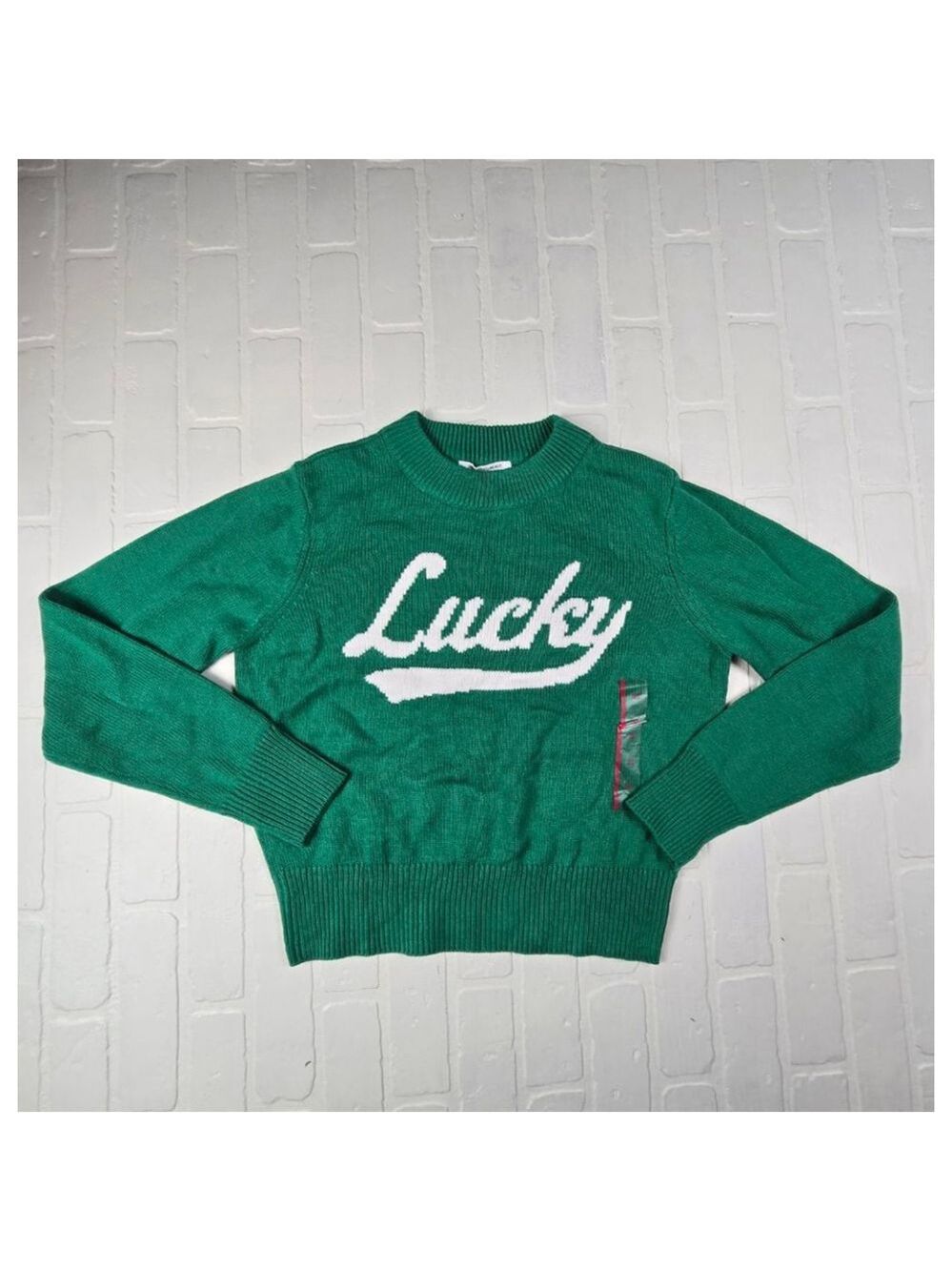 Grayson Thread Green Lucky Knit Sweater XS